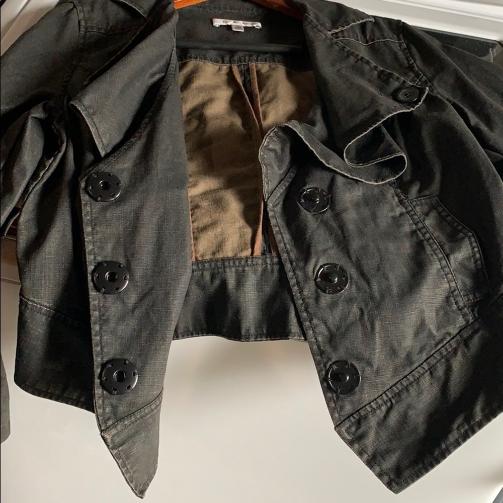 CABI waxed linen moto jacket style 901 medium - Picture 11 of 16